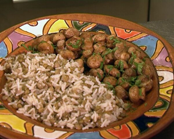 Рис, чечевица и шампиньоны: постное армянское блюдо за 30 минут