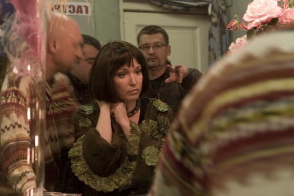 Анна Самохина на съемках своего последнего фильма Псевдоним для героя