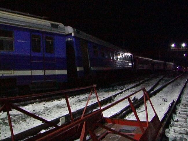 Авария в Астраханской области, на перегоне Дельта - Бузанский Приволжской железной дороги