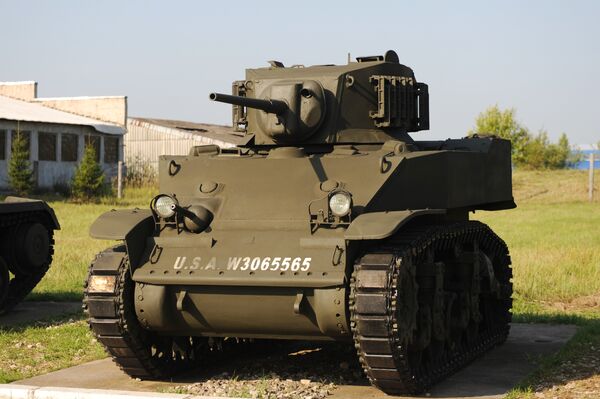 Танк М5А1 Стюарт (США). Музей бронетехники в Кубинке