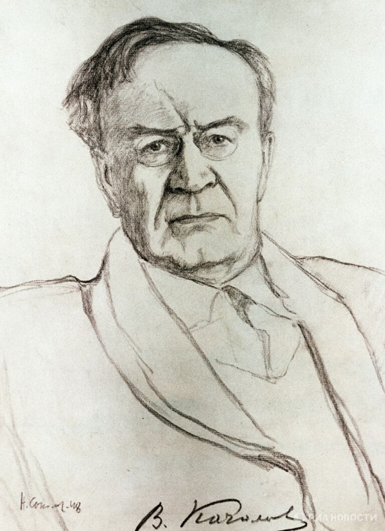Портрет Качалова работы Соколова из собрания Государственной Третьяковской галереи