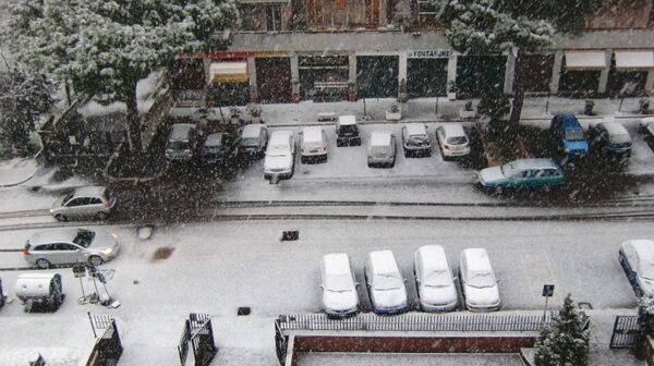 Снегопад в Риме 