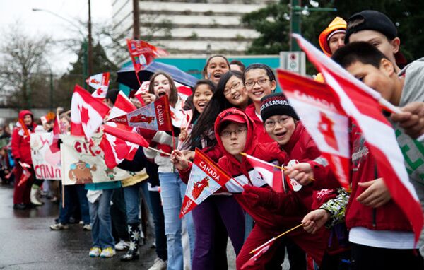 Встреча Олимпийского огня в Ванкувере
