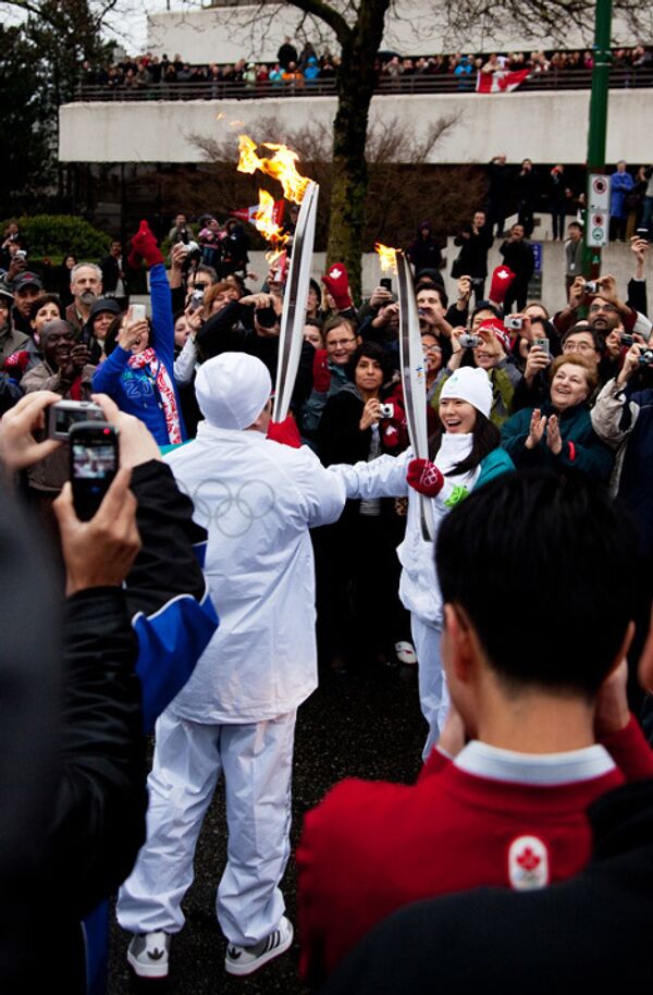 Встреча Олимпийского огня в Ванкувере