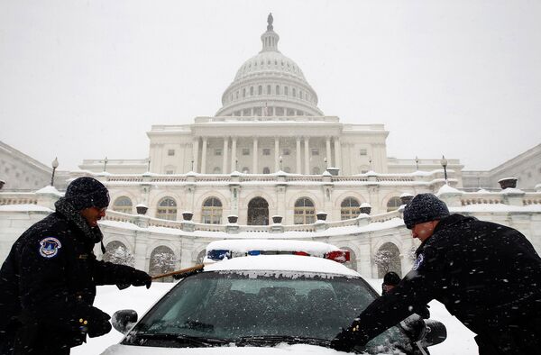 Снегопад в Вашингтоне