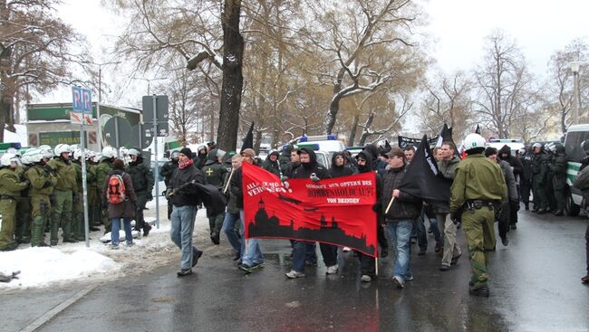 Марш неонацистов и их противников прошел в Дрездене