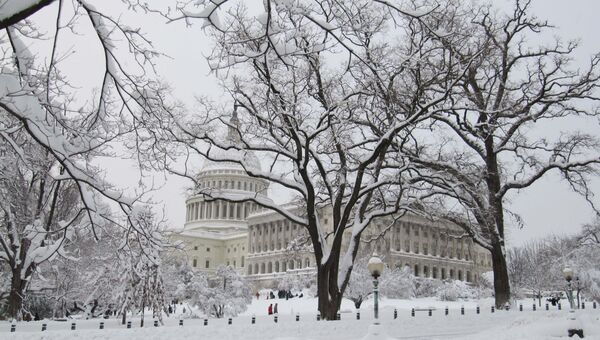 Снег в Вашингтоне. Архивное фото