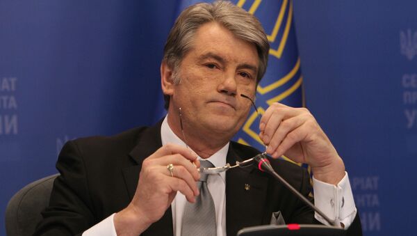 Действующий президент Украины Виктор Ющенко. Архив