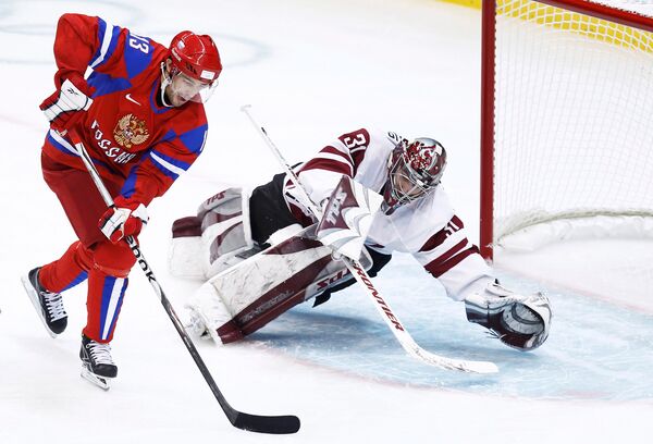 Хоккей. Россия - Латвия 