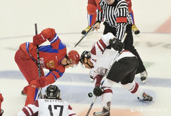 Олимпиада - 2010. Хоккей. Мужчины. Матч Россия - Латвия 8:2