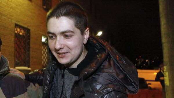 Следователь СКП РФ Андрей Гривцов после освобождения из-под стражи. Архив