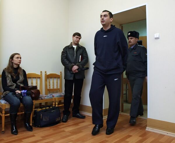 Заседание суда по вопросу избрания меры пресечения для Александра Солодкина-младшего