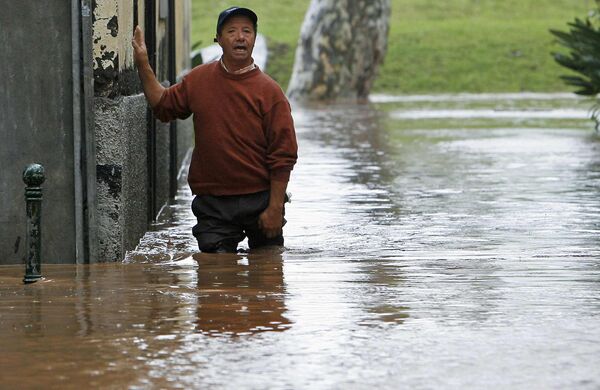 Проливные дожди привели к наводнениям и оползням на острове Мадейра