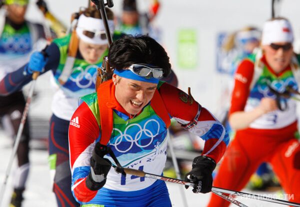 Олимпиада - 2010. Биатлон. Женщины. Масс-старт. 12,5 км. Финал