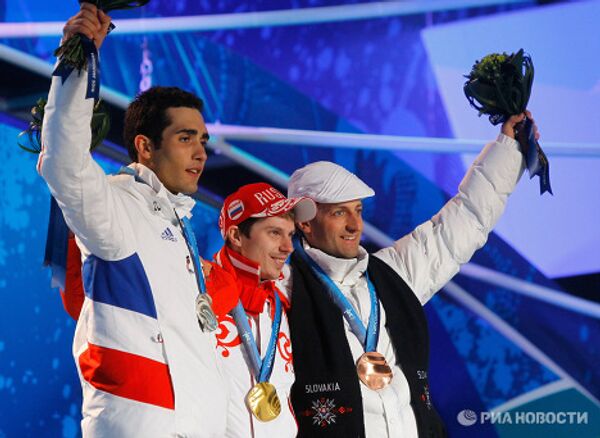 Олимпиада - 2010. Церемония награждения по итогам девятого дня