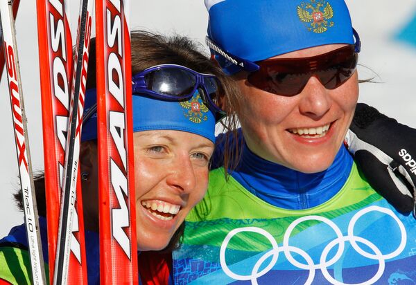 Олимпиада - 2010. Лыжный спорт. Женщины. Командный спринт. Свободный стиль. Финал