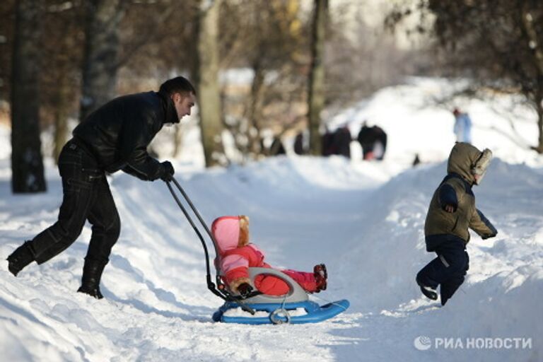 Зимний день в Москве