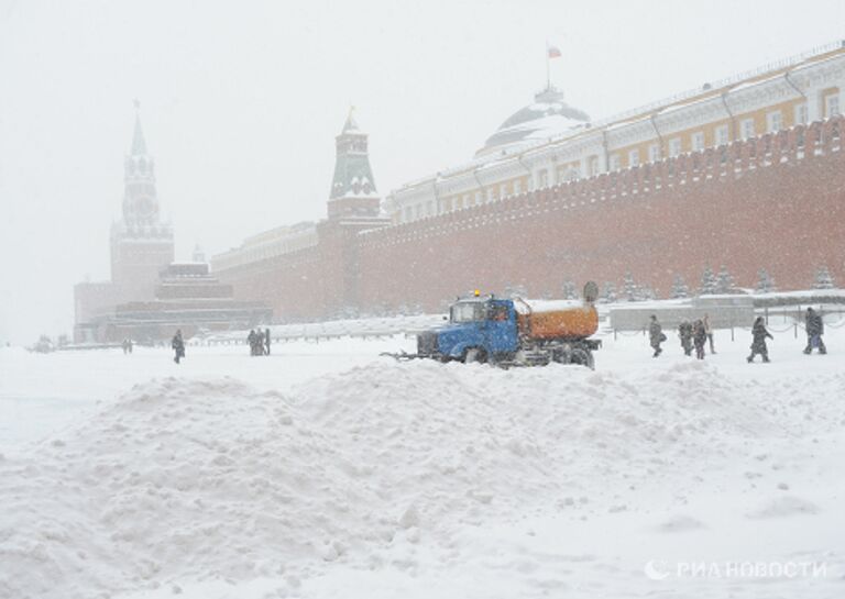 Сильный снегопад в Москве