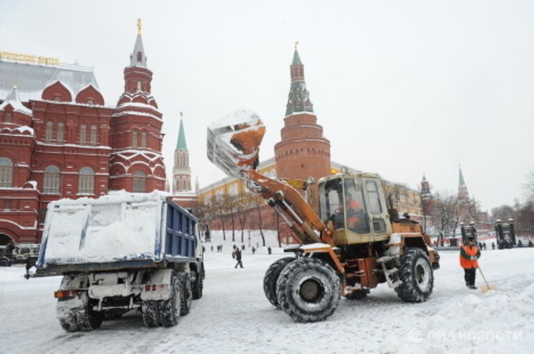 Сильный снегопад в Москве