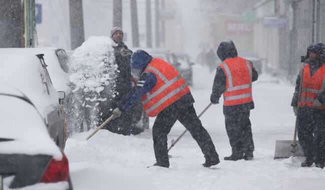 Сильный снегопад в Москве