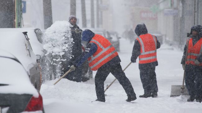 Сильный снегопад в Москве