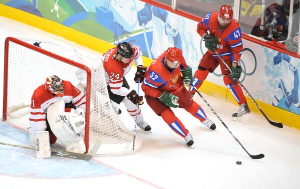 Хоккейный матч Россия - Канада
