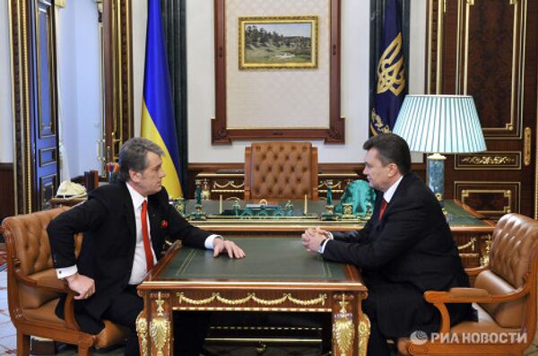 Встреча Виктора Януковича и Виктора Ющенко