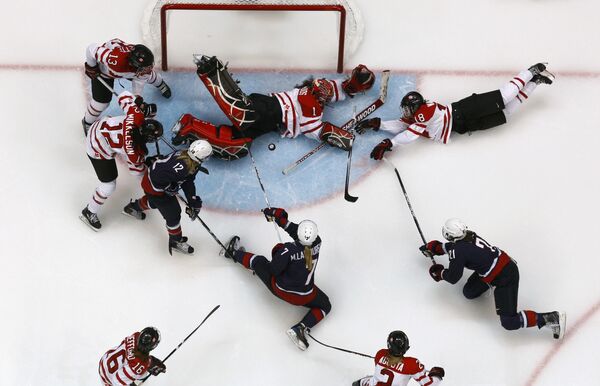Финал женского хоккейного турнира Игр-2010 Канада - США