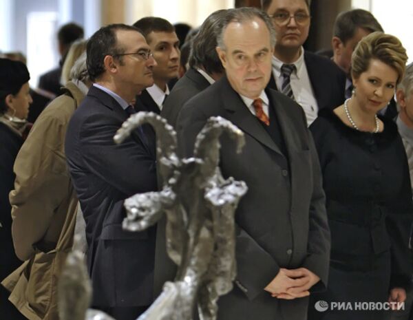 Супруга президент РФ С.Медведева побывала на выставке Пикассо. Москва в музее им. Пушкина