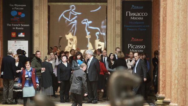 Открытие выставки Пикассо в России в ГМИИ им.А.С.Пушкина
