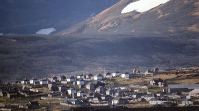 Город Северо-Курильск, остров Парамушир.  Архив