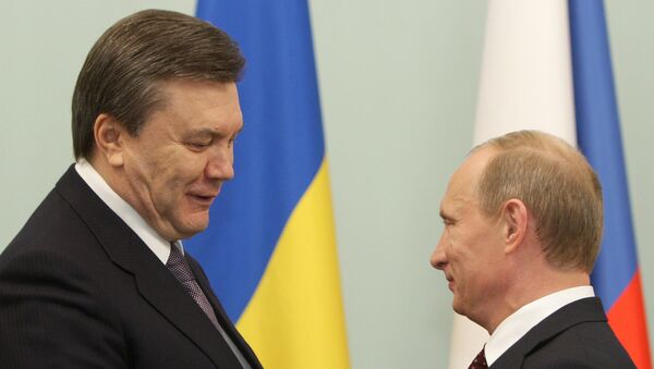 Владимир Путин и Виктор Янукович. Архив
