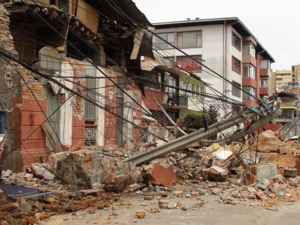 Разрушенный землетрясением город Консепсьон в Чили