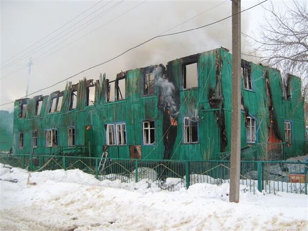 Пожар в общежитии в Башкирии