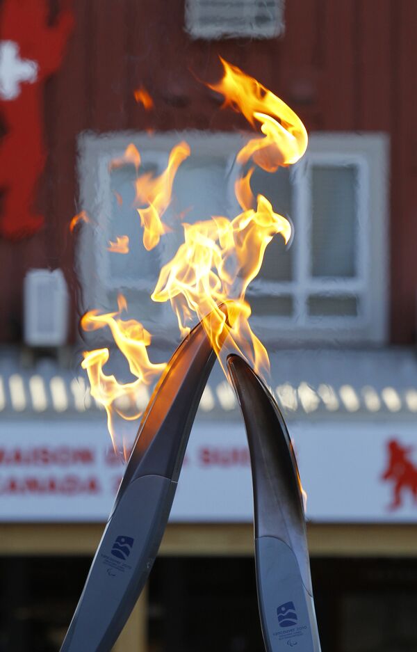 Эстафета паралимпийского огня в Уистлере