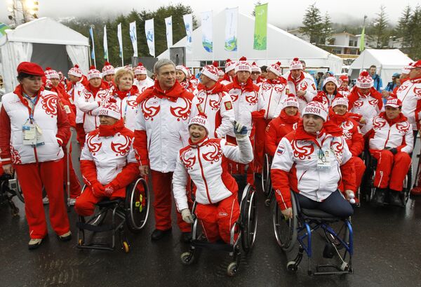 Российские паралимпийцы в Уистлере.