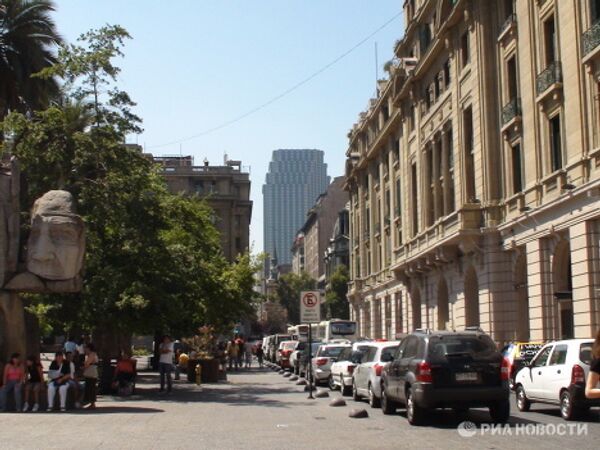 Город Сантьяго в Чили