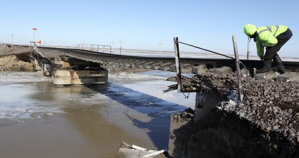 Последствия паводка на юге Казахстана