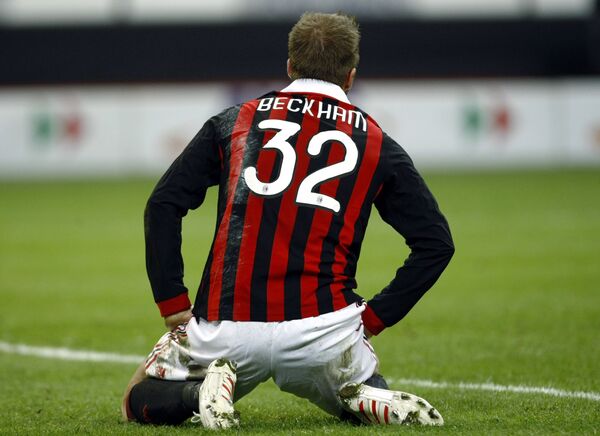 Дэвид Бэкхем получил серьезную травму в матче Милана против Кьево