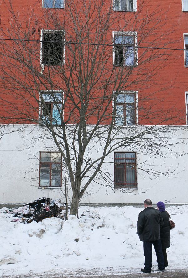 Пожар в общежитии на улице Маршала Тимошенко