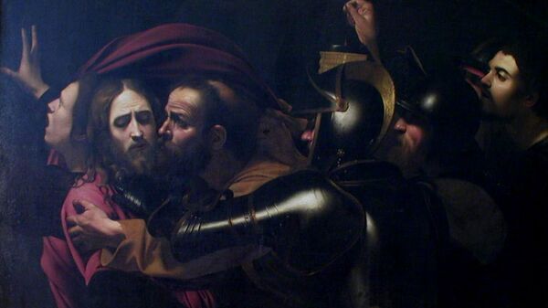 Микеланджело да Караваджо Взятие Христа под стражу, или поцелуй Иуды