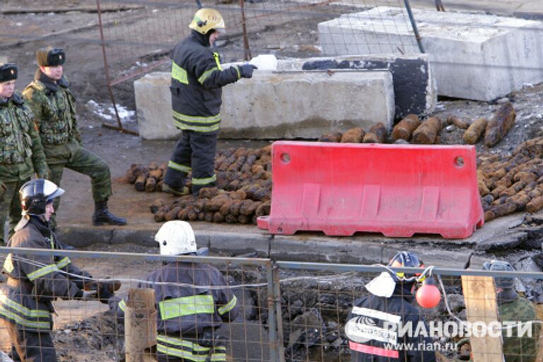 В Москве обнаружено 300 снарядов времен Великой Отечественной войны