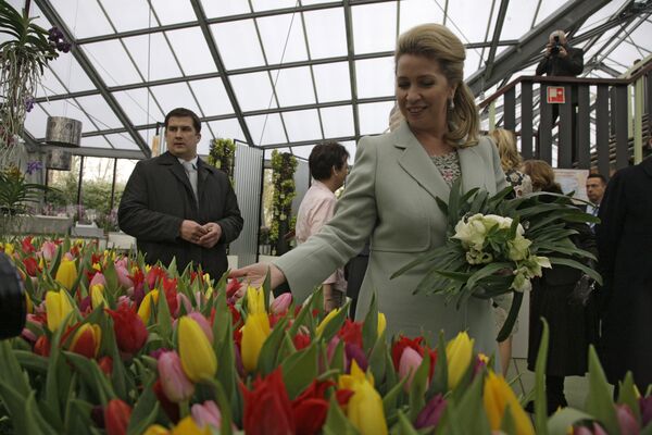 Супруга президента РФ Светлана Медведева открыла выставку цветов под Амстердамом