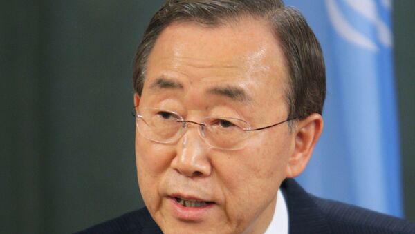 Генеральный секретарь ООН Пан Ги Мун. Архив.