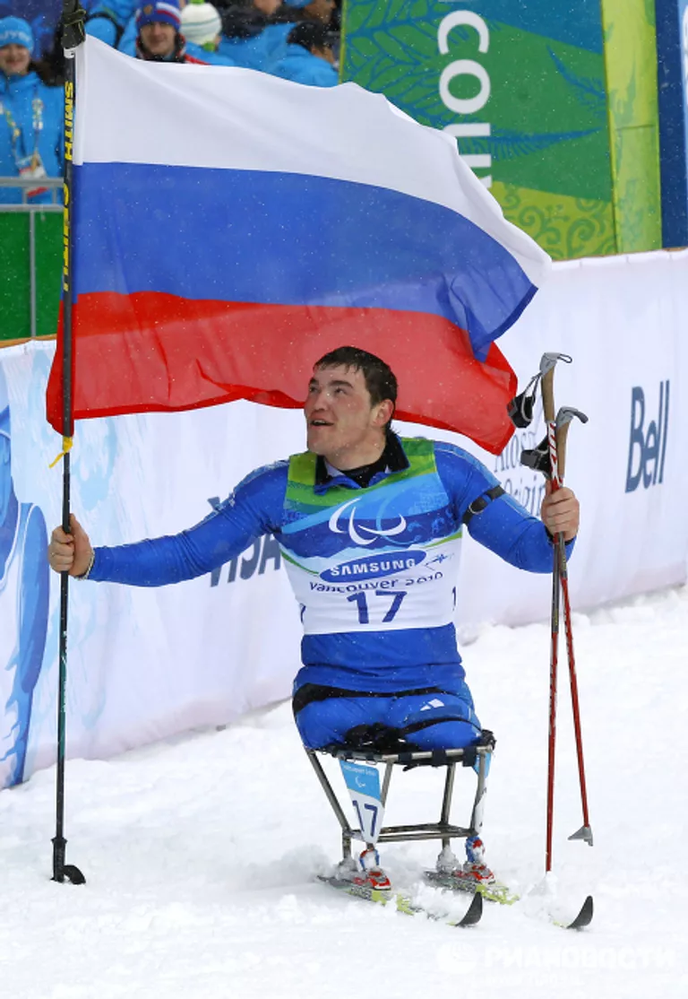 Четырехкратный паралимпийский чемпион биатлонист Ирек Зарипов. X Зимние Паралимпийские игры. Четырехкратный паралимпийский чемпион биатлонист Ирек Зарипов. X Зимние Паралимпийские игры.