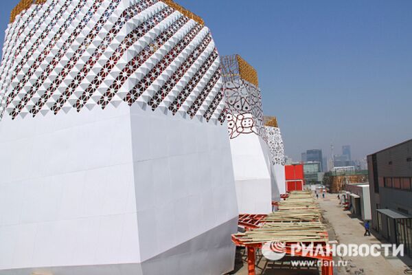 Строительство российского павильона на Всемирной универсальной выставке ЭКСПО-2010 в Шанхае