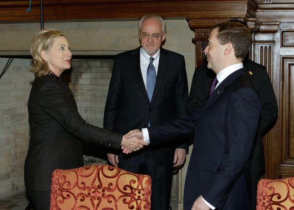 Встреча Дмитрия Медведева с Хиллари Клинтон