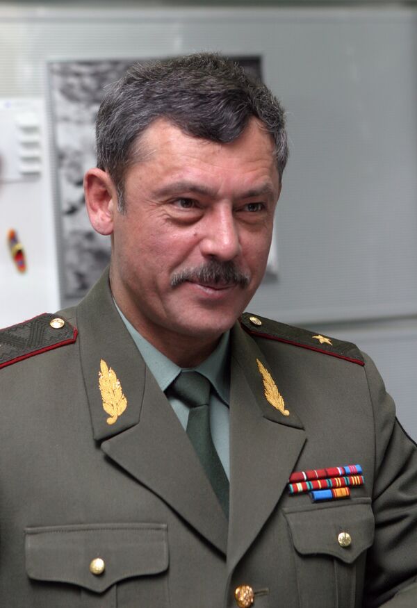 Главный государственный  инспектор по пожарному надзору города Москвы, генерал-майор Виктор Климкин. Архив