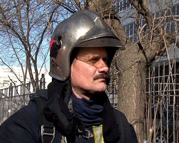 Начальник службы пожаротушения Москвы полковник внутренней службы Евгений Чернышев