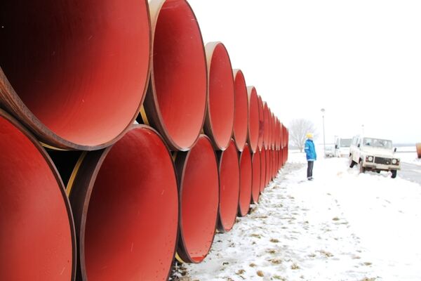 Строительство газопровода-отвода от Nord Stream. Архив
